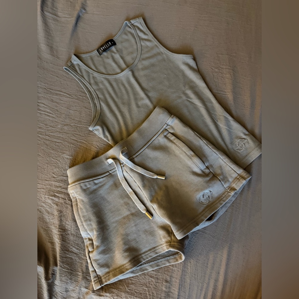 Lovello shorts and tank set